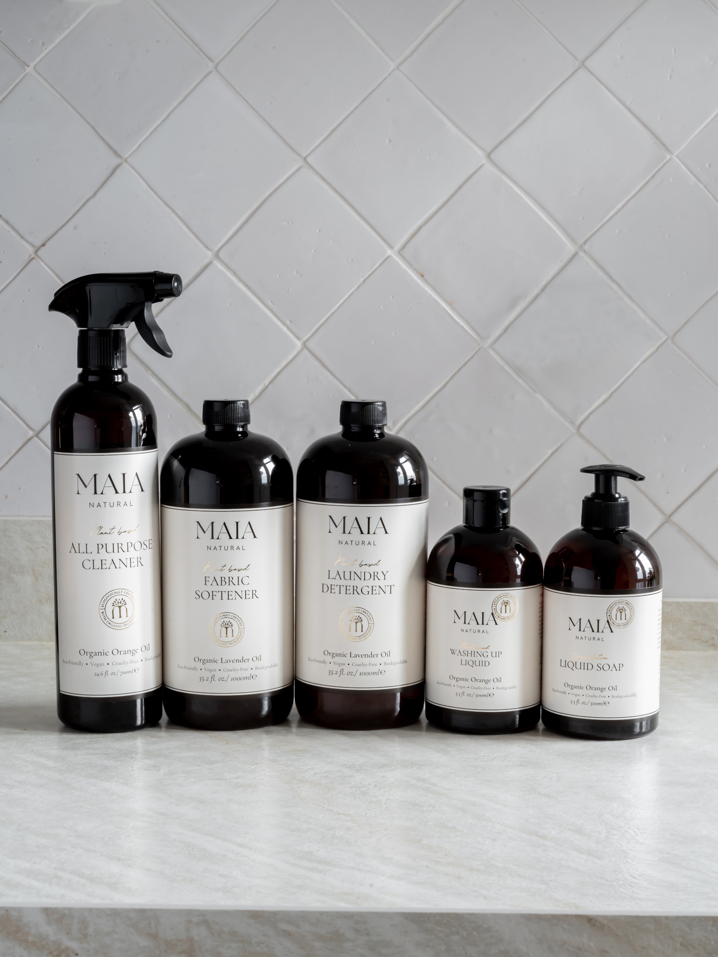 Essential Home Bundle- Amber Bottles
