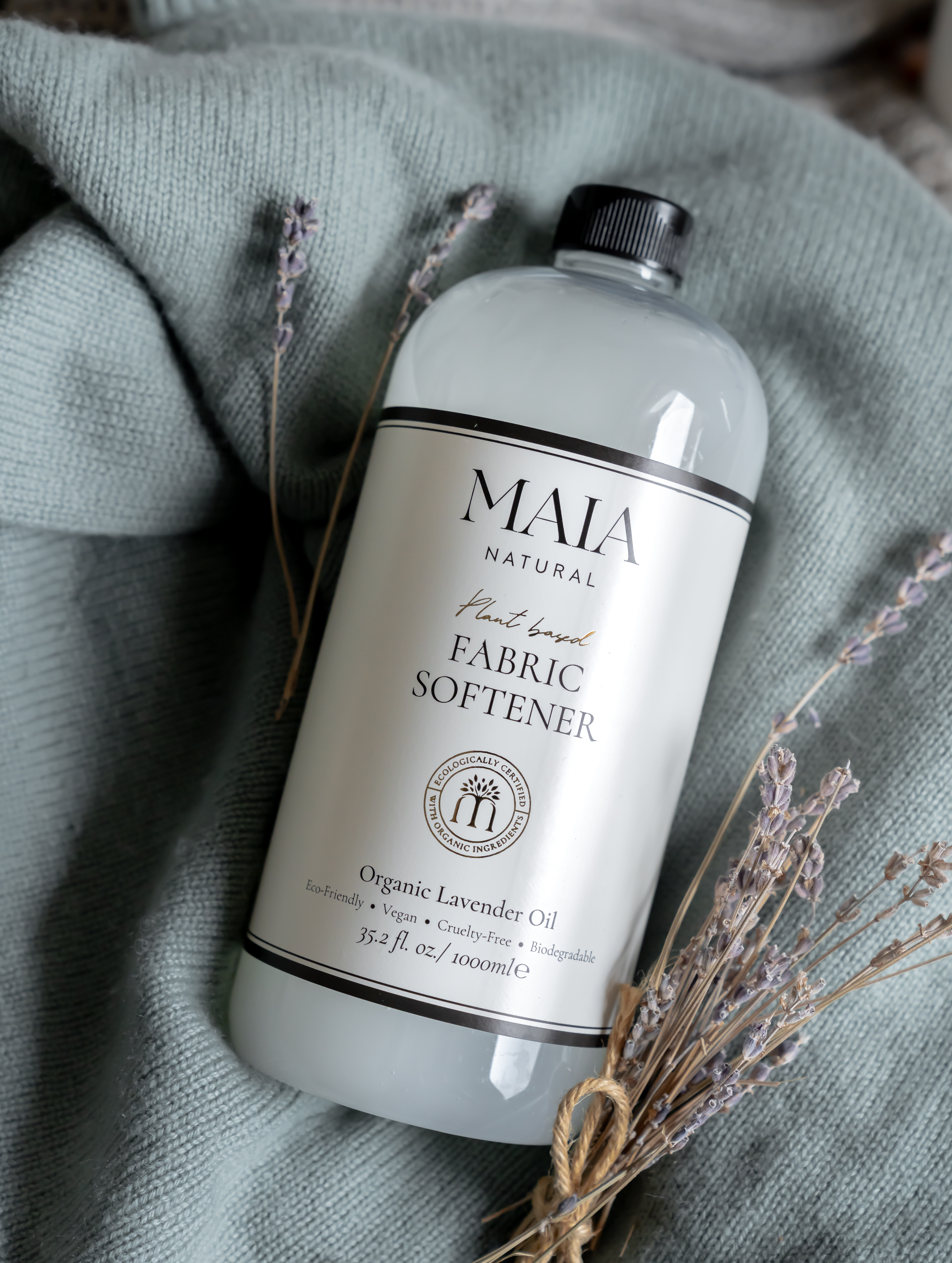 Fabric Softener - Organic Certified-Plant Based-Biodegradable-EcoFriendly-Vegan