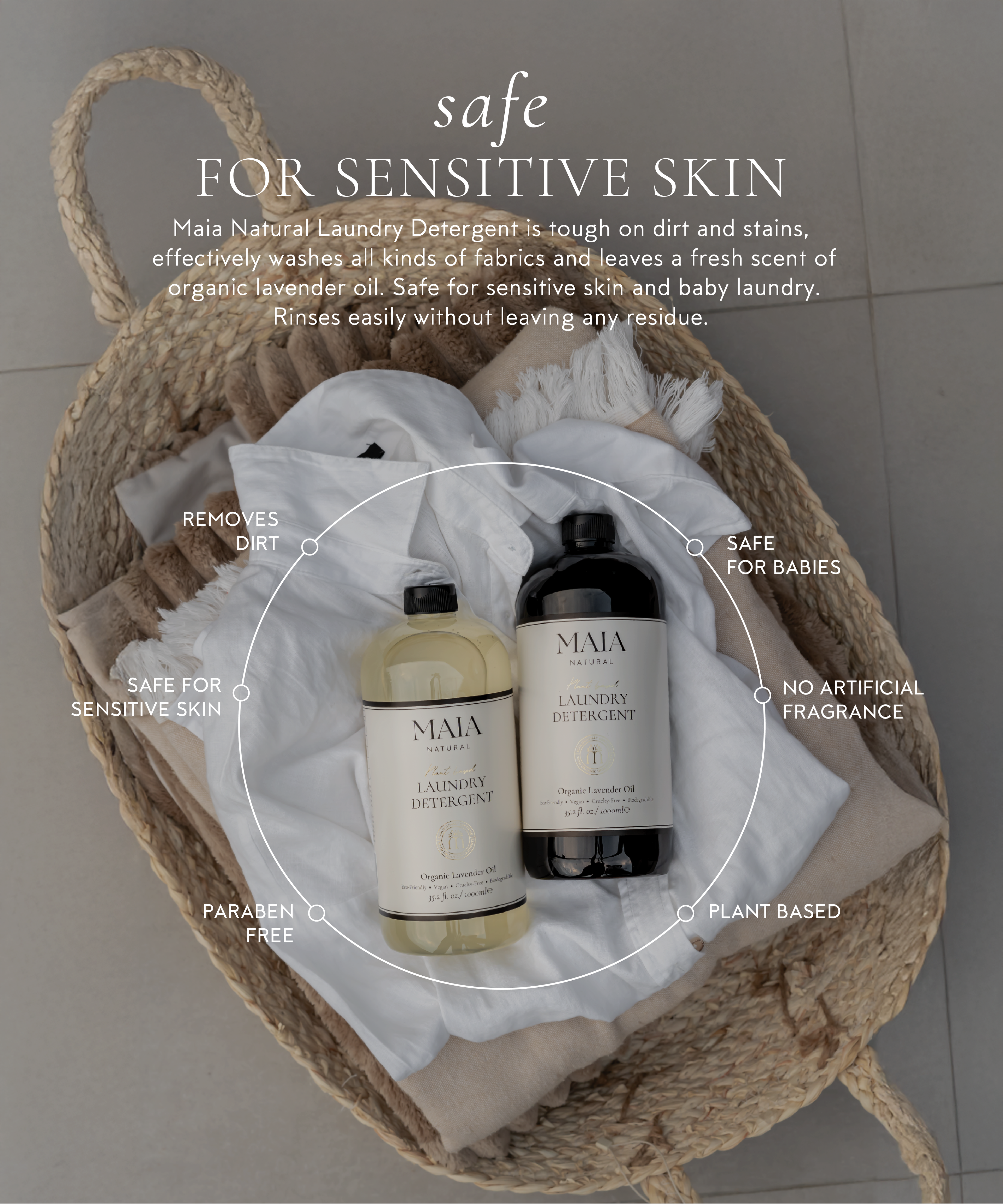 Laundry Detergent -Organic Certified-Plant Based-Biodegradable-EcoFriendly-Vegan