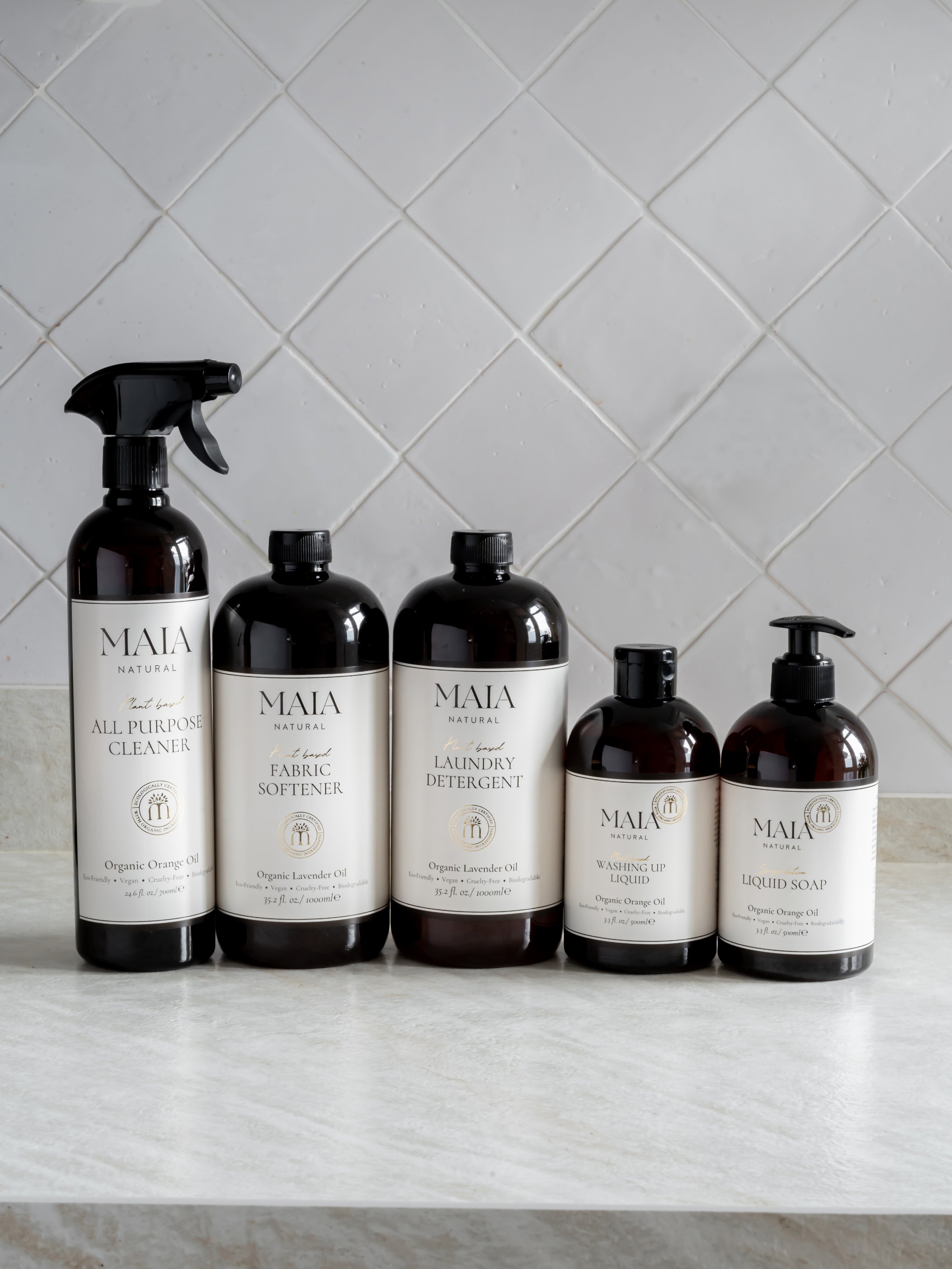Essential Home Bundle- Amber Bottles